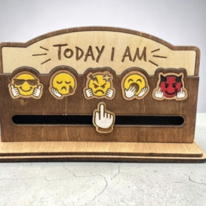 Today I Am – R‑Rated Mood Slider – 6.5×2.5 (Sassy Adult Edition)
